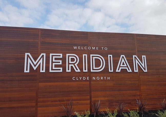 Meridian Sign in Clyde North